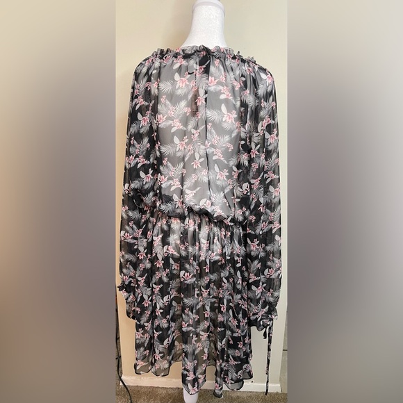 Victoria’s Secret Very Sexy West Side Floral Chiffon Duster Top Cover Up Robes. - Picture 11 of 16